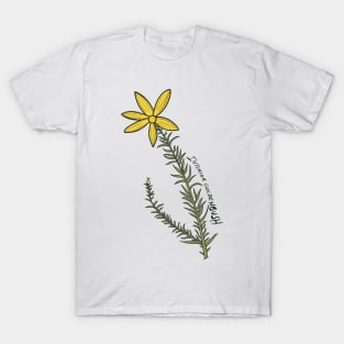 Yellow Interior Goldenbush Wildflower T-Shirt